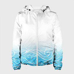 Куртка с капюшоном женская Гинтама текстура, цвет: 3D-белый