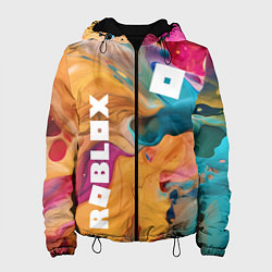 Куртка с капюшоном женская Roblox Logo Color, цвет: 3D-черный