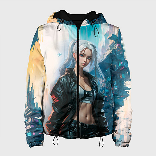 Женская куртка Боевая девушка / 3D-Черный – фото 1