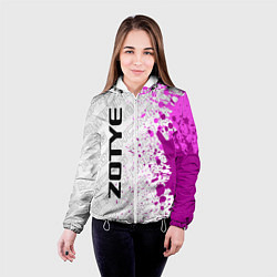 Куртка с капюшоном женская Zotye pro racing: по-вертикали, цвет: 3D-белый — фото 2