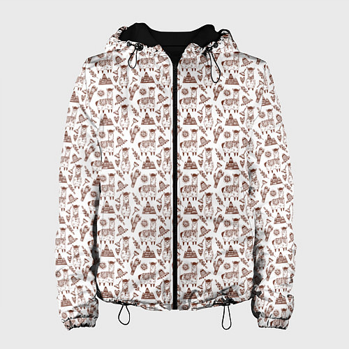 Женская куртка Альпака паттерн за 4890 ₽ купить в магазине ПлейПринт (10350455705491)