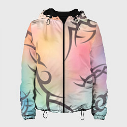 Куртка с капюшоном женская Трайбл граффити, цвет: 3D-черный