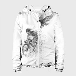 Куртка с капюшоном женская Скорость,моя стихия, цвет: 3D-белый