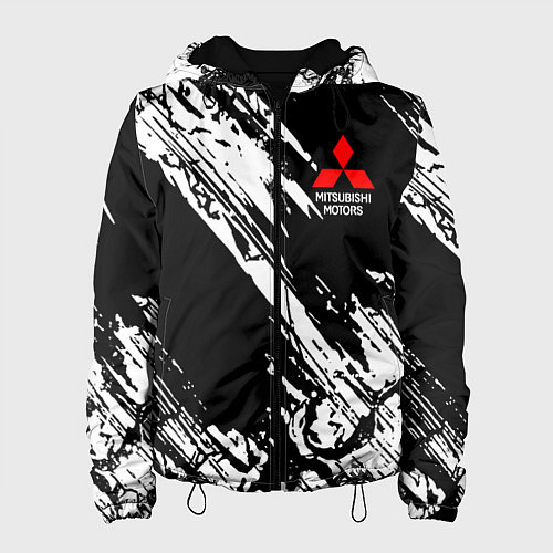 Женская куртка Mitsubishi - белый пятна / 3D-Черный – фото 1