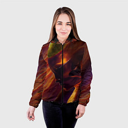 Куртка с капюшоном женская Ангел огня, цвет: 3D-черный — фото 2