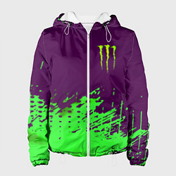Куртка с капюшоном женская Monster energy taurin, цвет: 3D-белый