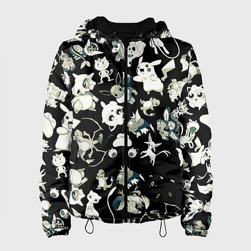 Женская куртка Пикачу и сборник аниме покемонов / 3D-Черный – фото 1