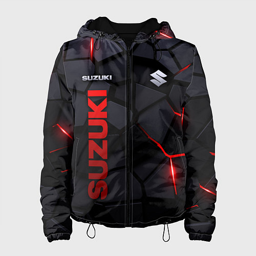 Женская куртка Suzuki - плиты с эффектом свечения / 3D-Черный – фото 1