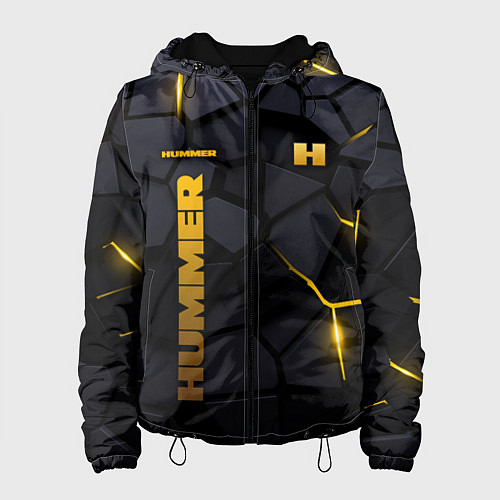 Женская куртка Hummer - плиты с эффектом свечения / 3D-Черный – фото 1