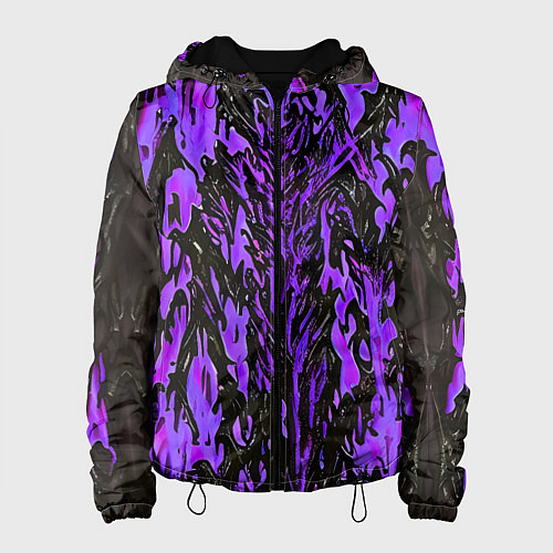 Женская куртка Демонический доспех фиолетовый / 3D-Черный – фото 1