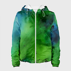 Куртка с капюшоном женская Акварелика, цвет: 3D-белый