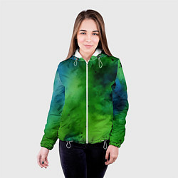 Куртка с капюшоном женская Акварелика, цвет: 3D-белый — фото 2