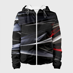 Женская куртка Black red abstract