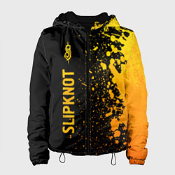 Куртка с капюшоном женская Slipknot - gold gradient по-вертикали, цвет: 3D-черный