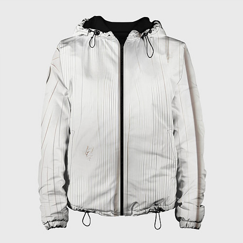 Женская куртка Текстура дерева - нейросеть / 3D-Черный – фото 1