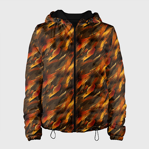 Женская куртка Brown print from the neural network / 3D-Черный – фото 1