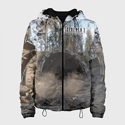 Куртка с капюшоном женская STALKER 2 тоннель, цвет: 3D-черный