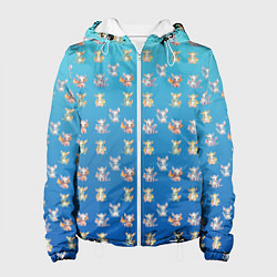 Куртка с капюшоном женская Самый милый дракон, цвет: 3D-белый