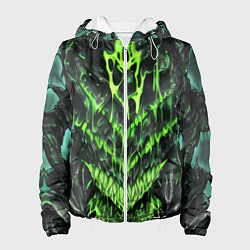 Куртка с капюшоном женская Green slime, цвет: 3D-белый