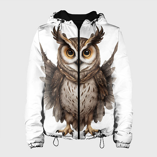Женская куртка Совушка с крыльями / 3D-Черный – фото 1