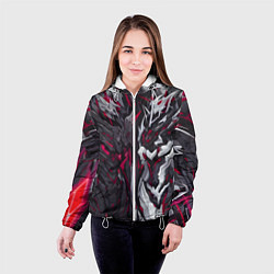 Куртка с капюшоном женская Адская броня, цвет: 3D-белый — фото 2