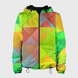 Женская куртка Разноцветные фигуры