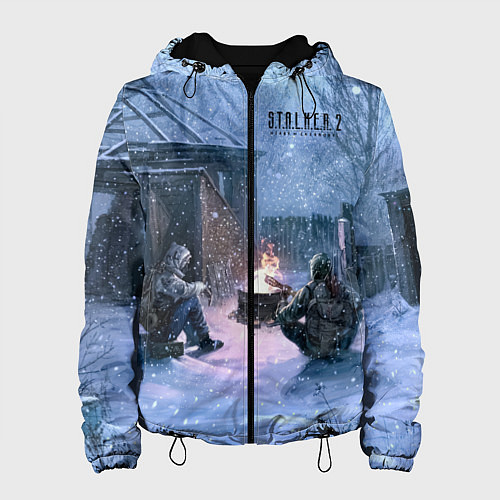 Женская куртка STALKER 2 новички на кордоне / 3D-Черный – фото 1