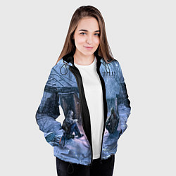 Куртка с капюшоном женская STALKER 2 новички на кордоне, цвет: 3D-черный — фото 2