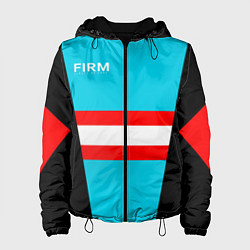 Куртка с капюшоном женская FIRM спортик 80е, цвет: 3D-черный
