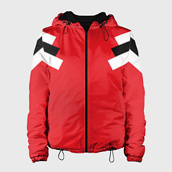 Куртка с капюшоном женская Олимпийка - ретро, цвет: 3D-черный