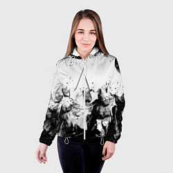 Куртка с капюшоном женская Assassins Creed fire, цвет: 3D-белый — фото 2
