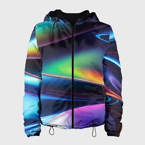 Женская куртка Голографический материал / 3D-Черный – фото 1