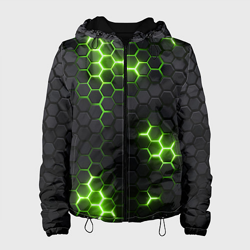 Женская куртка Неоновый зеленый / 3D-Черный – фото 1