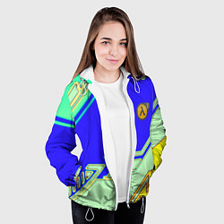 Куртка с капюшоном женская Half life sport game, цвет: 3D-белый — фото 2