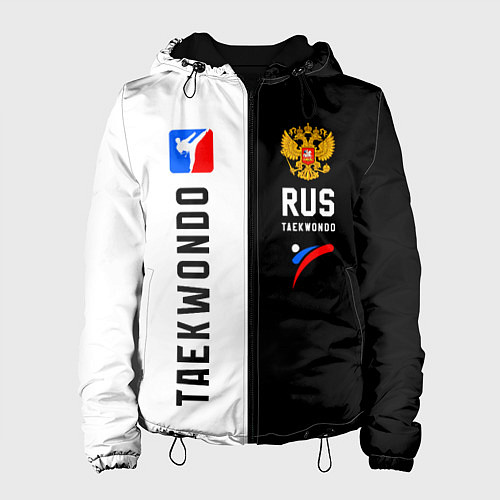 Женская куртка Тхэквондо черный и белый / 3D-Черный – фото 1