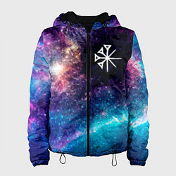 Куртка с капюшоном женская Nightwish space rock, цвет: 3D-черный
