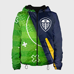 Куртка с капюшоном женская Leeds United football field, цвет: 3D-черный