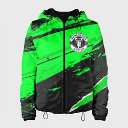 Куртка с капюшоном женская Manchester United sport green, цвет: 3D-черный