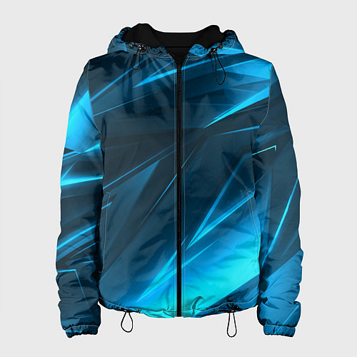 Женская куртка Geometry stripes neon color / 3D-Черный – фото 1