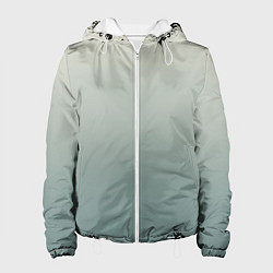 Женская куртка Серо-зелёный приглушённый градиент