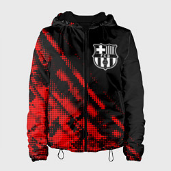 Куртка с капюшоном женская Barcelona sport grunge, цвет: 3D-черный