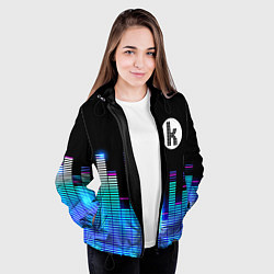 Куртка с капюшоном женская The Killers эквалайзер, цвет: 3D-черный — фото 2