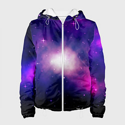 Куртка с капюшоном женская Космос и только, цвет: 3D-белый