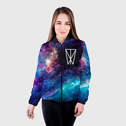 Куртка с капюшоном женская Within Temptation space rock, цвет: 3D-черный — фото 2