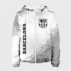Куртка с капюшоном женская Barcelona sport на светлом фоне вертикально, цвет: 3D-белый