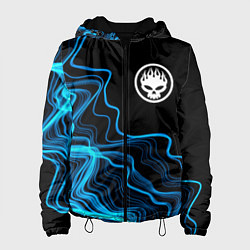 Куртка с капюшоном женская The Offspring sound wave, цвет: 3D-черный