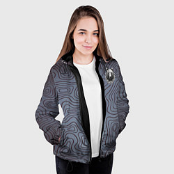 Куртка с капюшоном женская Дикий, цвет: 3D-черный — фото 2