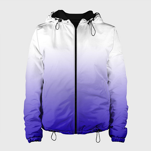 Женская куртка Градиент белый ультрамарин / 3D-Черный – фото 1