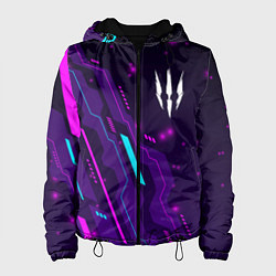 Куртка с капюшоном женская The Witcher neon gaming, цвет: 3D-черный