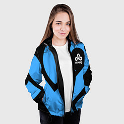 Куртка с капюшоном женская Cloud9 - fan art, цвет: 3D-черный — фото 2